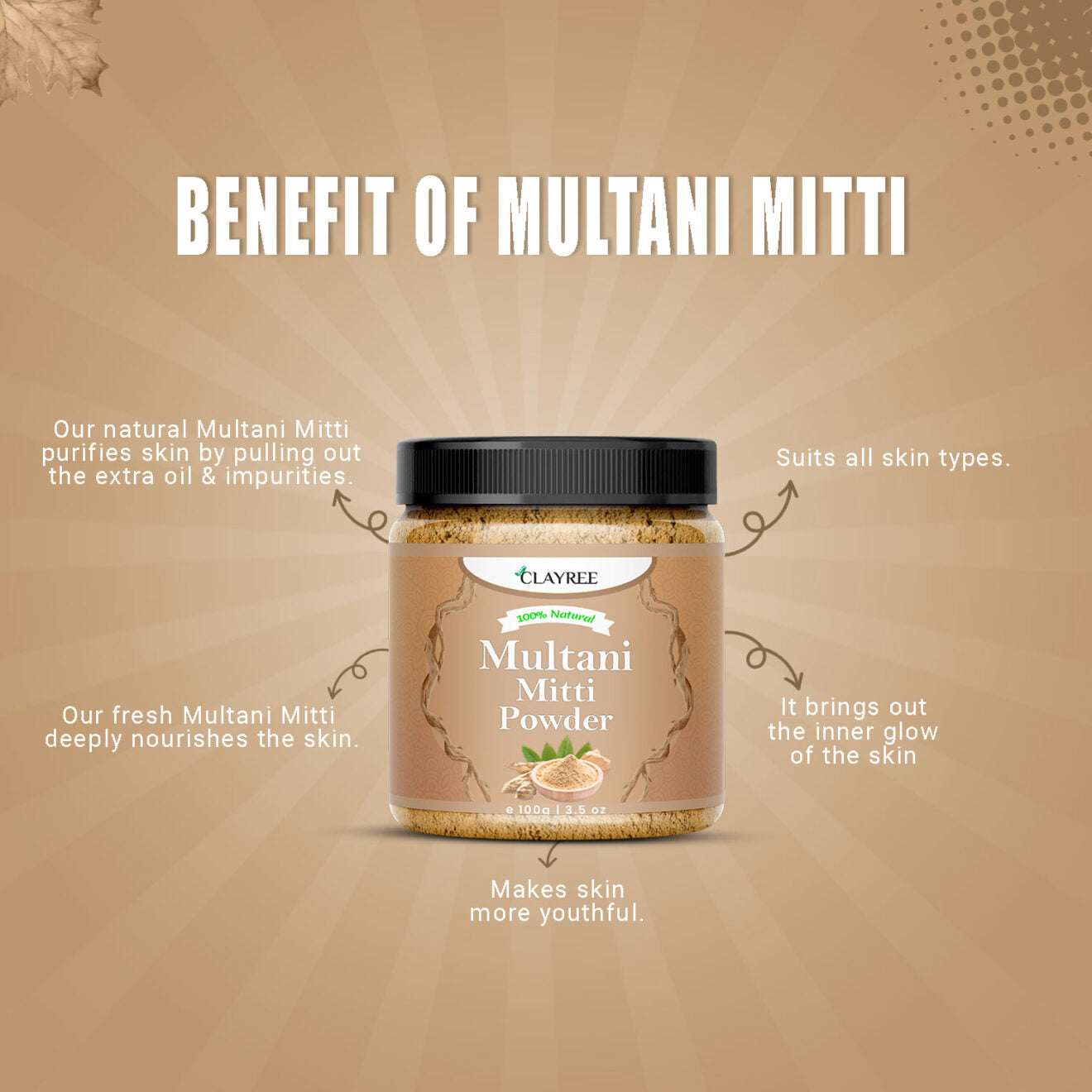 Summer Glow up Sale Multani Mitti + Beetroot Powder