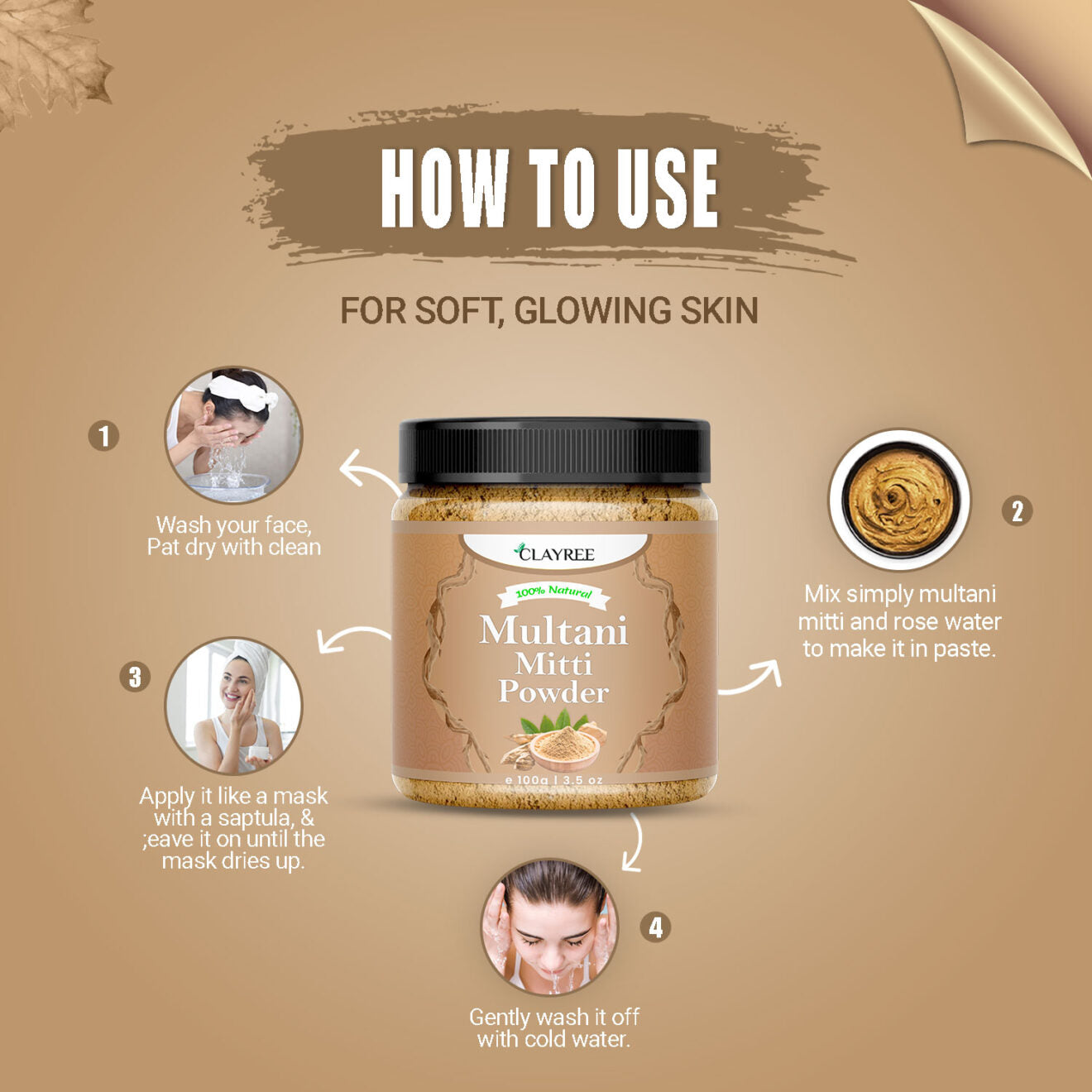 Summer Glow up Sale Multani Mitti + Beetroot Powder