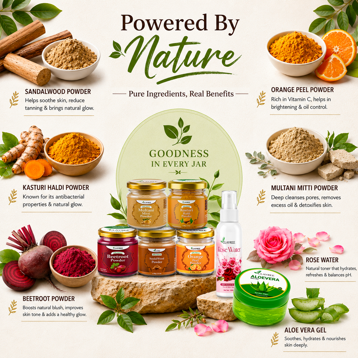 Homemade Instant Glow Face Pack Combo For Glowing Skin